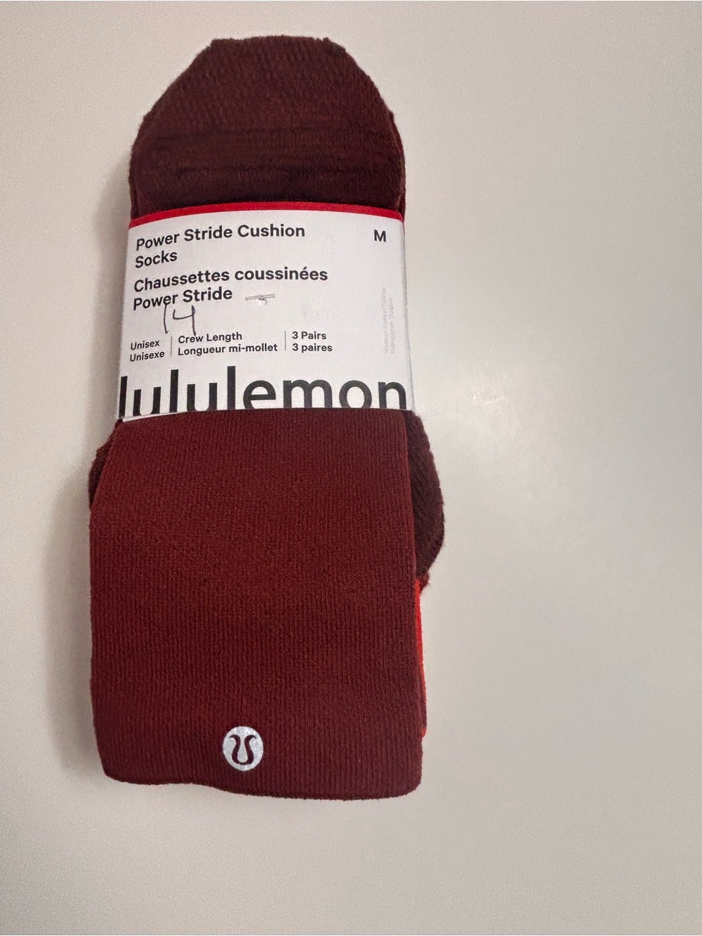 Lululemon women’s Power Stride Cushion Crew Socks - (3-Pack)